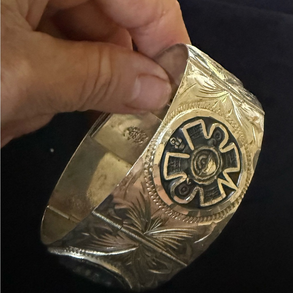 Sterling Silver Story Panel Bracelet